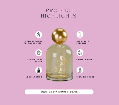 Velvet Bloom – Luxury Alcohol-Free Parfum - Myst & Musk (30ml / 50ml / 100ml)