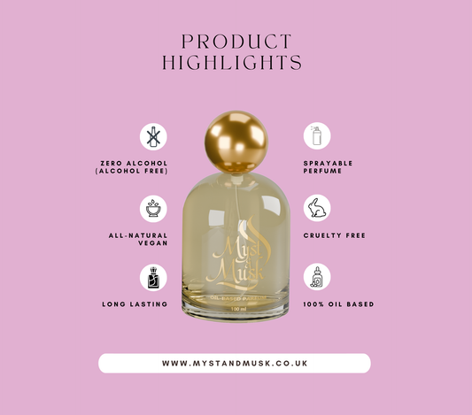 Velvet Bloom – Luxury Alcohol-Free Parfum - Myst & Musk (30ml / 50ml / 100ml)