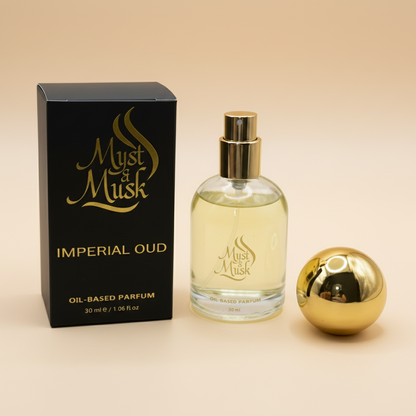 Imperial Oud | Long Lasting Alcohol-Free Perfume – Myst & Musk (30ml / 50ml / 100ml)